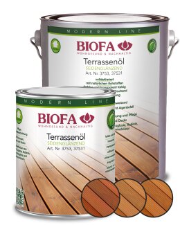 Biofa Terrassenöl farblos und farbig