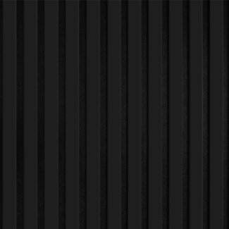 Akustikpaneele 19 x 561 x 2400 mm Schwarz matt