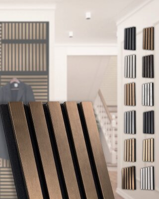 Akustikpaneele 19 x 561 x 2400 mm Bronze