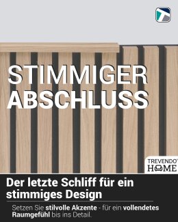 Einfassprofile für Akustikpaneele 14 x 24 x 2500 mm Eiche natur
