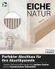 Einfassprofile für Akustikpaneele 14 x 24 x 2500 mm Eiche natur