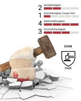 Stronghand 0157 Calcutta Arbeitshandschuhe, Größe 8