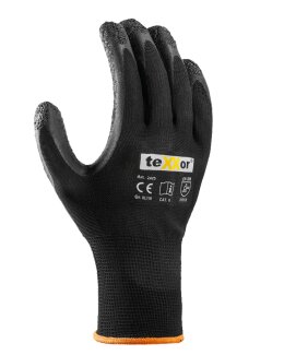 Texxor 2425 Polyester-Strickhandschuhe Latex, Größe 9