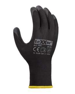 Texxor 2404 Polyester-Strickhandschuhe, Polyurethan Beschichtet