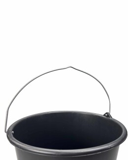 Gripline Durable Baueimer mit Knopfbügel und Skala, schwarz