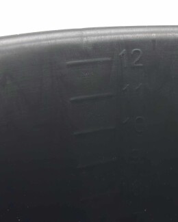 Gripline Durable Baueimer mit Knopfbügel und Skala, schwarz