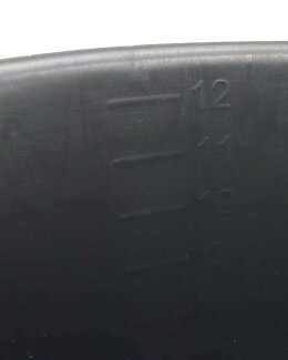 Gripline Durable Baueimer mit Knopfbügel und Skala, Gripline Baueimer mit Knopfbügel und Skala, schwarz, 12 Liter