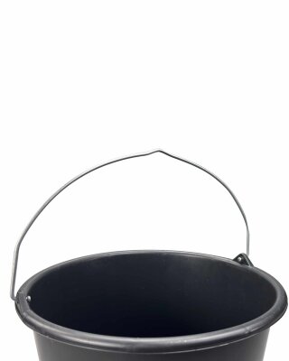 Gripline Durable Baueimer mit Knopfbügel und Skala, Gripline Baueimer mit Knopfbügel und Skala, schwarz, 20 Liter