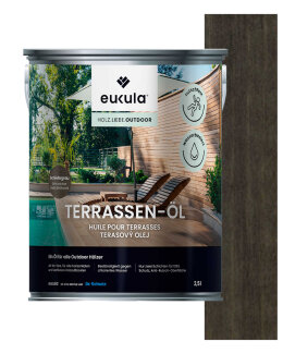 Eukula Terrassen-Öl, 2,5 Liter, Schiefergrau
