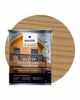 Eukula Wetterschutz-Lasur Premium, 2,5 Liter, Farblos