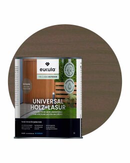 Eukula Universal Holzlasur, 1 Liter, Sandgrau