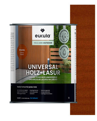 Eukula Universal Holzlasur, 1 Liter, Kirsche