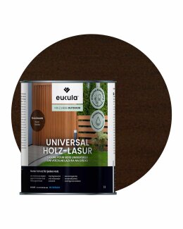 Eukula Universal Holzlasur, 1 Liter, Nussbaum