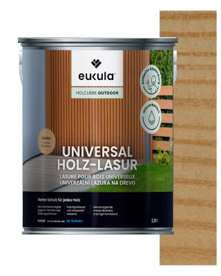 Eukula Universal Holzlasur, 2,5 Liter, Farblos