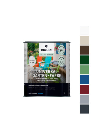 Eukula Universal Gartenfarbe, 1 Liter, Cremebeige