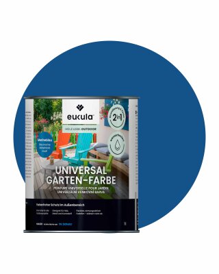 Eukula Universal Gartenfarbe, 1 Liter, Marineblau