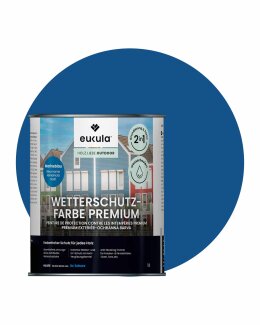 Eukula Universal Wetterschutz Farbe, 1 Liter, Marineblau