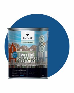 Eukula Universal Wetterschutz Farbe, 2,5 Liter, Marineblau