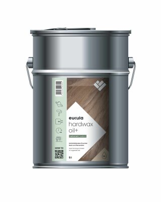 Eukula Hardwax Oil+, Halbmatt, 5 Liter