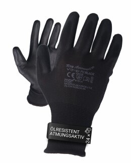 Arbeits- und Garten Set: 24 Paar Arbeitshandschuhe, Brille, 12l Eimer, 200l Sack