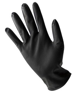 Stronghand Grip Einweghandschuhe 50er-Box, Schwarz, Größe 11 (XXL)