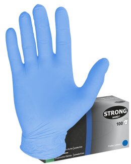 Stronghand 0439 Kowloon Einweghandschuhe, 100er-Box, blau