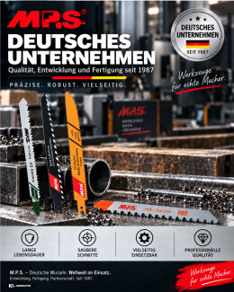MPS Stichsägeblatt für Faser- und Baustoffe 100/75 mm