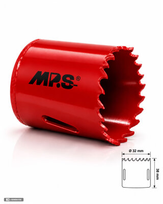 MPS HSS-Bi-Metall Lochsäge M3 für Holz und Metall 32 mm