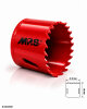 MPS HSS-Bi-Metall Lochsäge M3 für Holz und Metall 40 mm