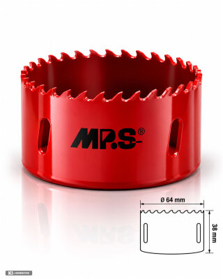 MPS HSS-Bi-Metall Lochsäge M3 für Holz und Metall 64 mm