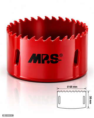 MPS HSS-Bi-Metall Lochsäge M3 für Holz und Metall 68 mm