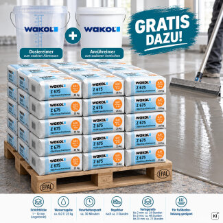 1 Palette WAKOL Z 675 Objektspachtelmasse, 40 Säcke