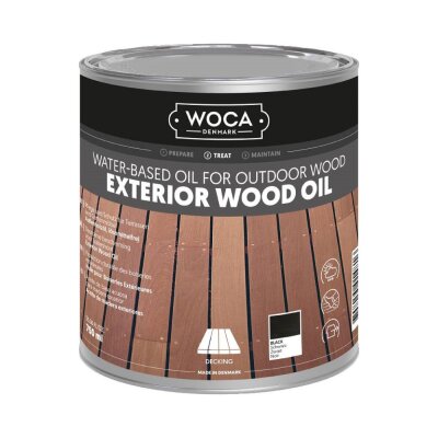WOCA - Exterior Öl, Schwarz (750 ml)