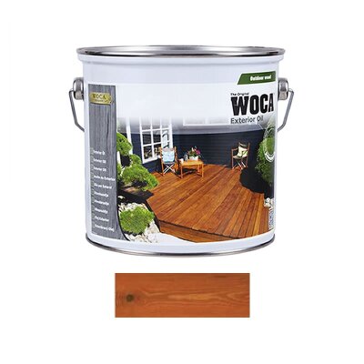 WOCA Exterior Öl, Rotbraun (2,5 Liter)