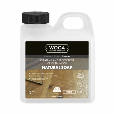 WOCA Holzbodenseife, Weiß (1 Liter)